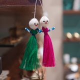 Sisal doll pair