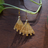 Bamboo Fan Earring